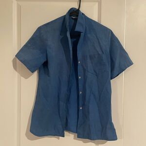 ♻️5/$8 Recycled Villager Casual Blue Button Down Shirt